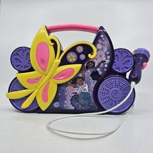 Disney Encanto Princess Mirabel Sing-Along Boombox Speaker w Microphone Purple